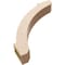 Ekena Millwork 3-inch W x 18-inch D x 18-inch H Lafayette Rough Cedar Woodgrain TimberThane Knee Brace, Primed BRCUR03X18X18LFTRCPR - alternate 3